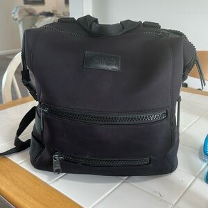 Dagne Dover Black Backpack Diaper Bag Indy size L